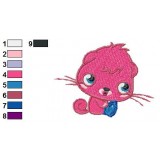 Poppet Sitting Moshi Monsters Embroidery Design